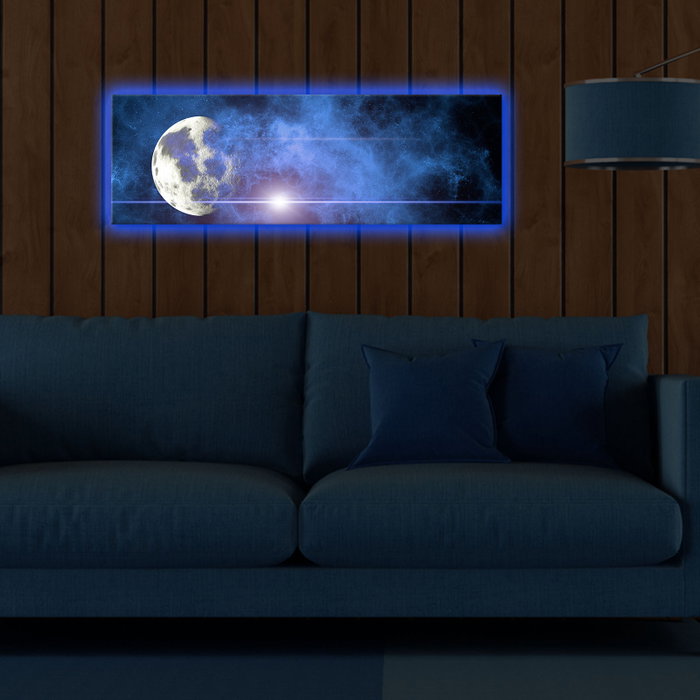 Wallity Lienzo Decorativo Iluminado con LEDs Multicolor 30 x 90 cm Wallity Lienzo Decorativo Iluminado con LEDs Multicolor 30 x 90 cm